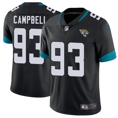 Nike Jacksonville Jaguars #93 Calais Campbell Black Team Color Men Stitched NFL Vapor Untouchable Limited Jersey